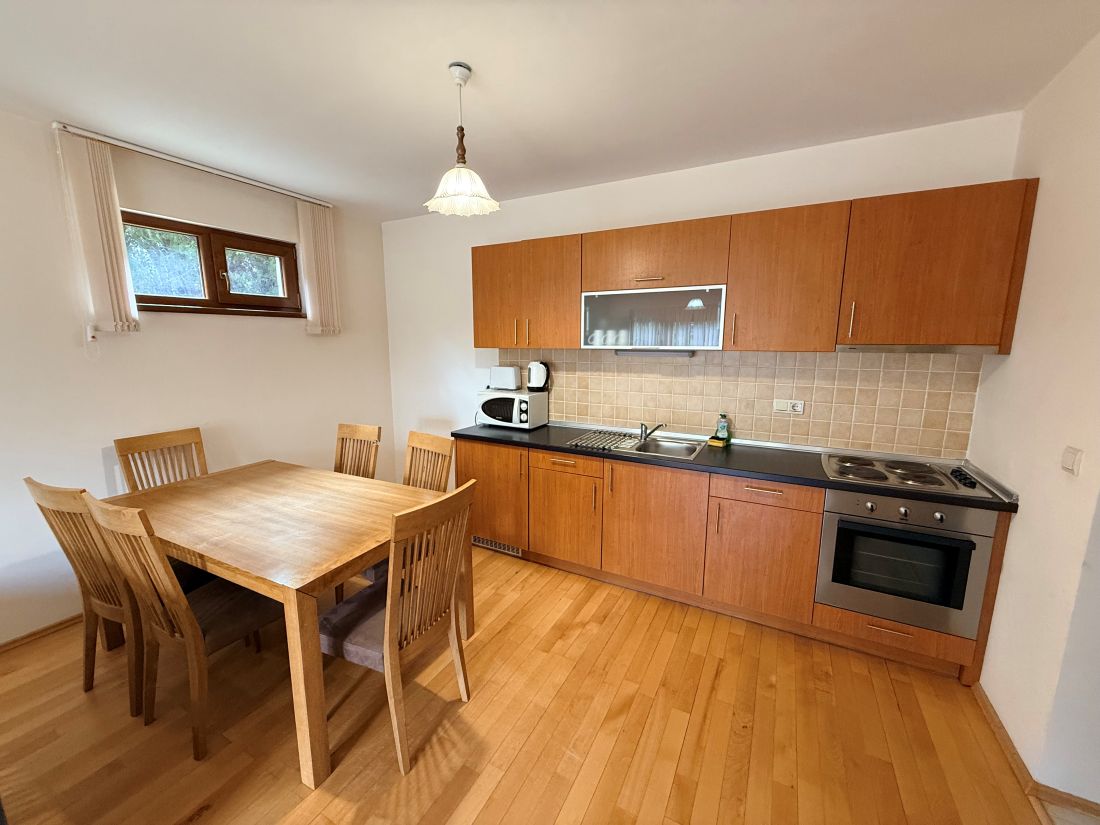 Pirin Lodge Bansko two-bedroom apartment, living room with terrace door Pirin Lodge Bansko two-bedroom apartment, living room with terrace door